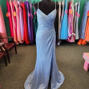 Adora 3030 Size Small Light Blue Sequin Prom Dress/Evening Gown